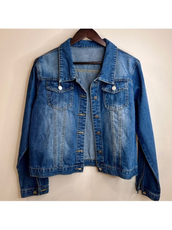 Jackets & Blazers - Blue Wash Classic Denim Trucker Jean Jacket Size XXL